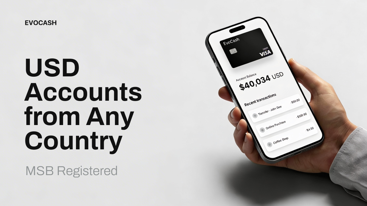 EvoCash launches USD-denominated accounts with real-time crypto-to-fiat conversion