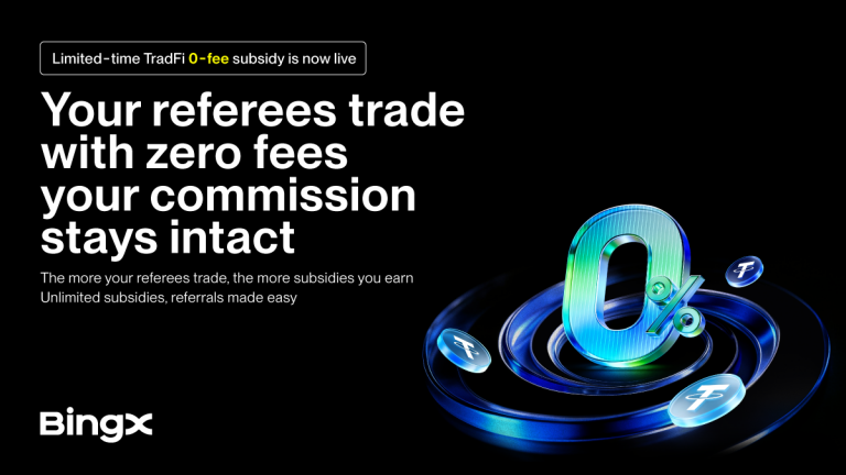 BingX launches zero-fee TradFi futures while maintaining full partner commissions