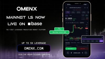 OmenX launches mainnet as the first live leveraged prediction market platform