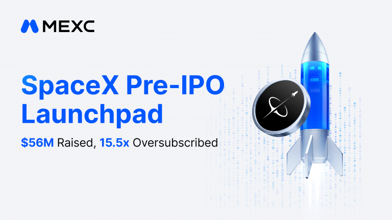 MEXC SPACEX(PRE) Launchpad Subscriptions Surpass $56 million, with the Offering Oversubscribed by Up to 15.5x