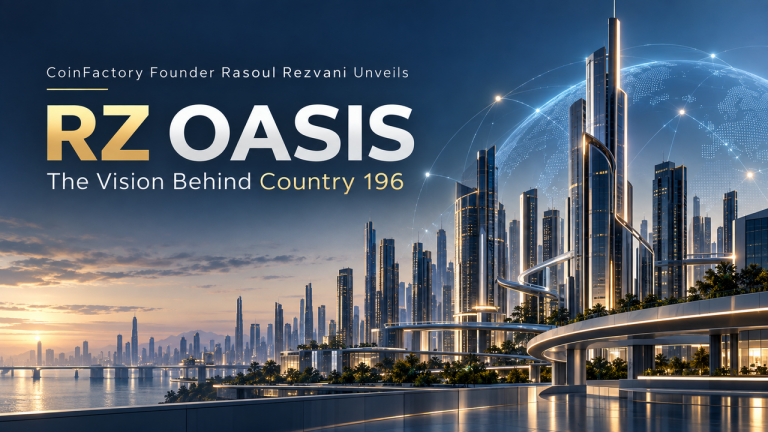 CoinFactory founder Rasoul Rezvani unveils the vision behind RZ Oasis